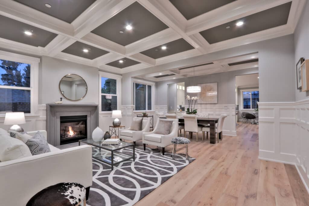 Saratoga living room view from corner