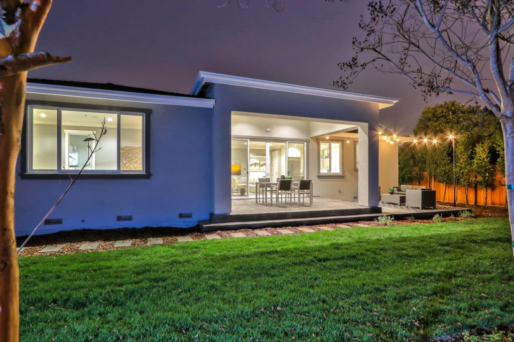 Saratoga Lawn view at night