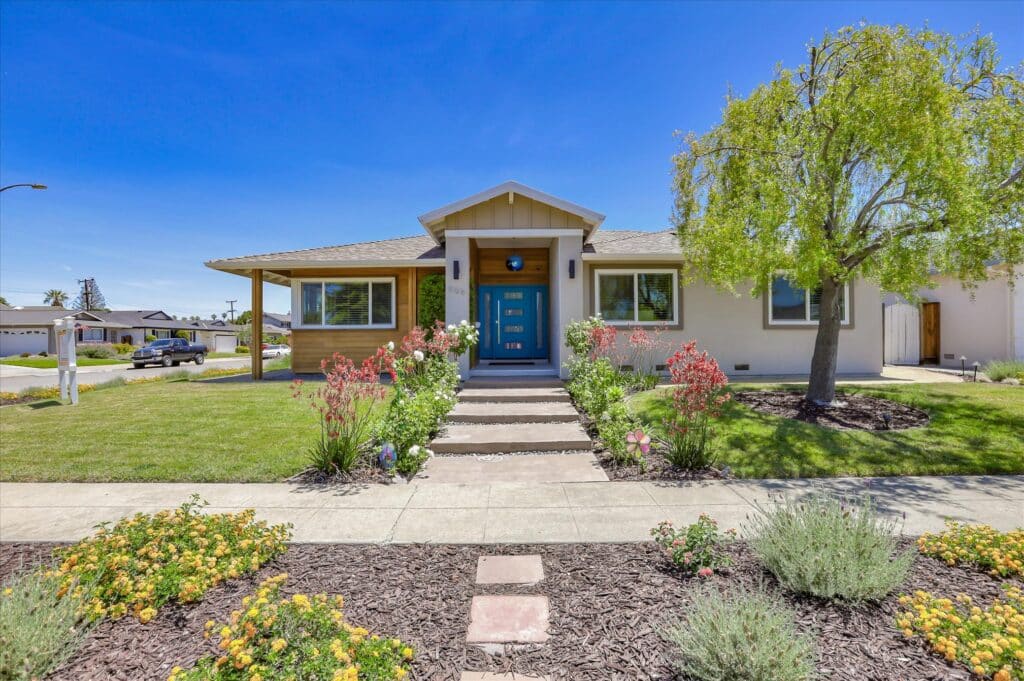 Oakdell front view with garden