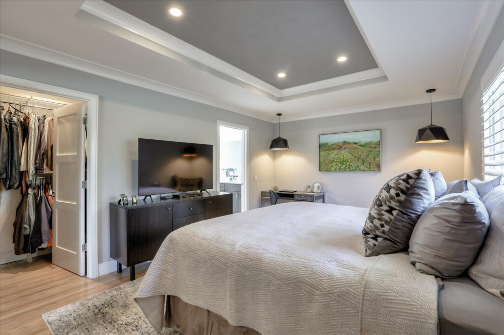 Oakdell master bedroom side view