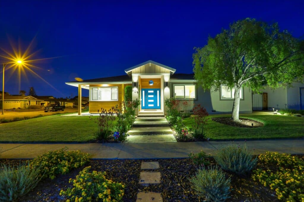 Oakdell front view with garden